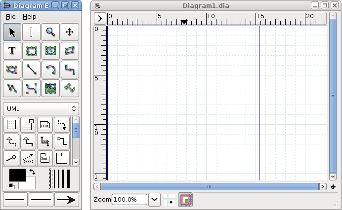 dia drawing tool cannot resize objects