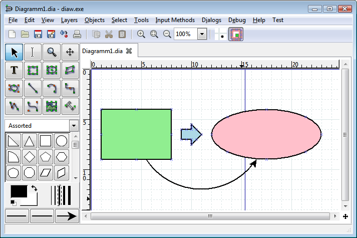 Dia Zeichnet Diagramme Gratis Open Source Programm Fur Windows Mac Os X Und Linux