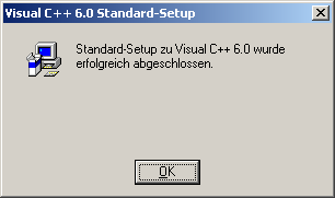 Visual C++ setup success